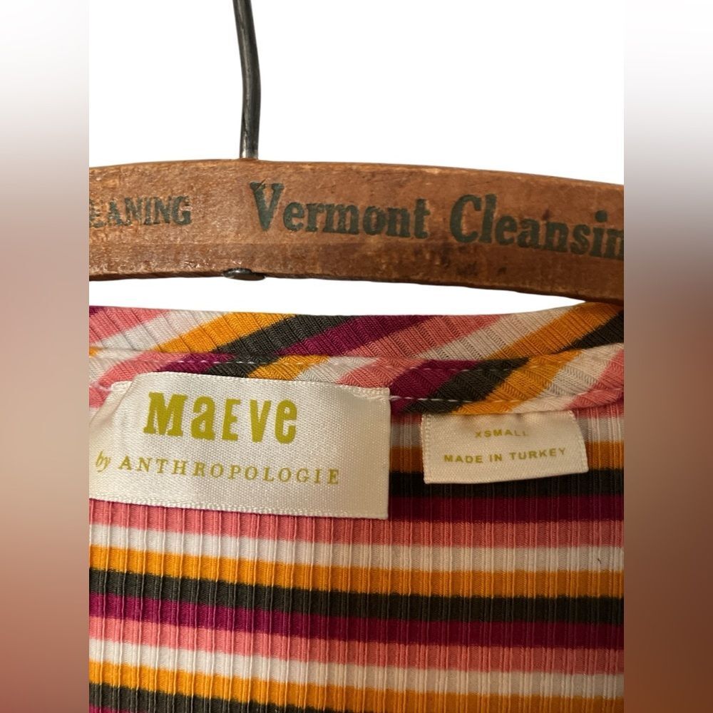 Anthropologie Striped Button-Down Tee - Picture 4 of 4